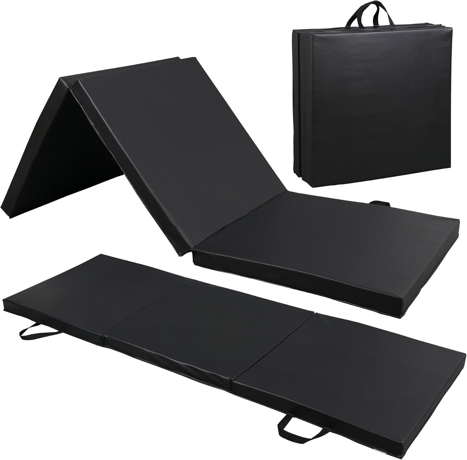Extra Thick Tri-fold Folding Gym Exercise Mat for Home Workouts
