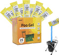 Portable Toilet Absorbent Gel Powder Lemon 25 Pack - Camping Odor