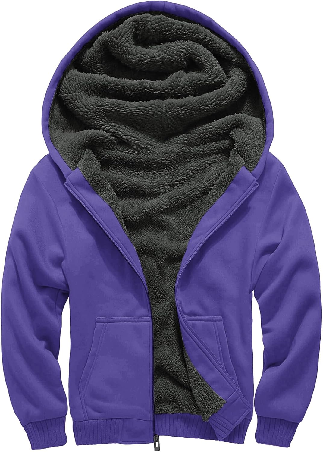 GEEK LIGHTING Boys Sherpa Lined Hoodie for Cozy Winter Wear