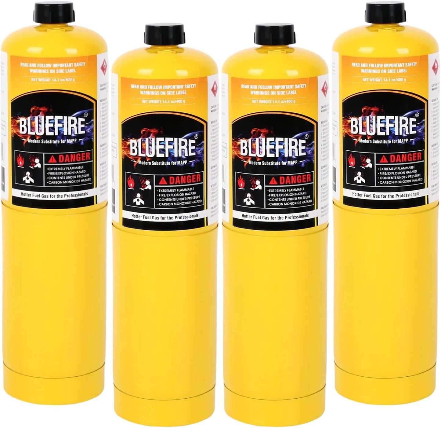 BLUEFIRE Modern MAPP Gas Cylinder for Welding and Brazing