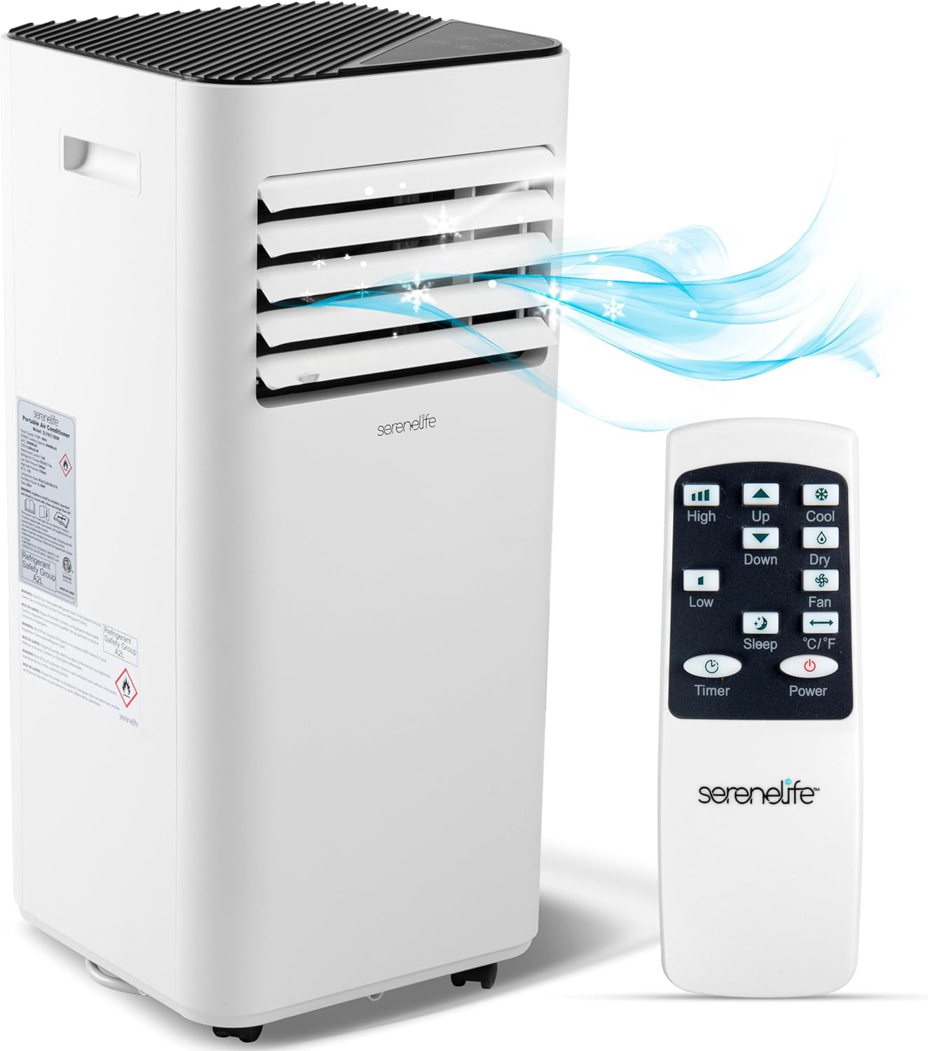 SereneLife 3-in-1 Portable AC - Room Cooling Power