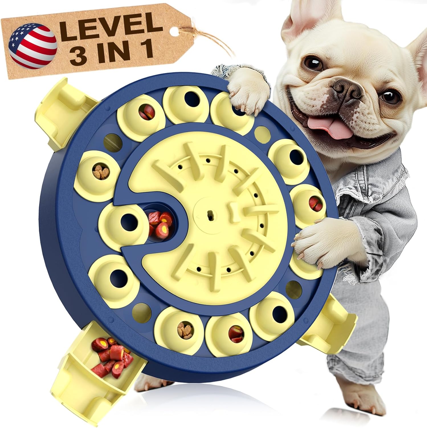 KADTC Level 3 in 1 Advanced Dog Puzzle Toy for Smart Dogs