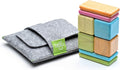 8 Piece Tegu Pocket Pouch Magnetic Wooden Block Set - Travel-Friendly
