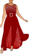 Chicyes Womens One Piece Elegant Overlay Jumpsuit for Parties