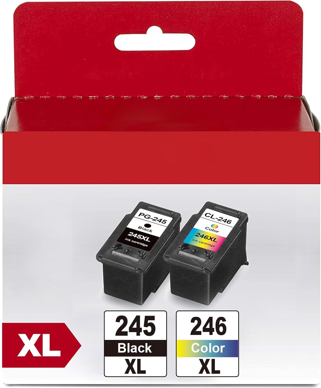 245XL Black and 246XL Color Ink Cartridges for Canon Printers