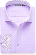 Alex Vando Mens Printed Dress Shirt Regular Fit - Modern Contrast