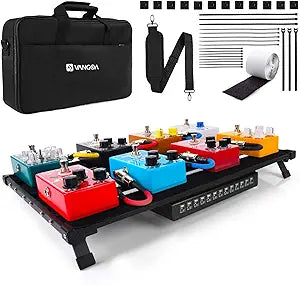 Vangoa Guitar Pedal Board - Lightweight Aluminium Effects Board