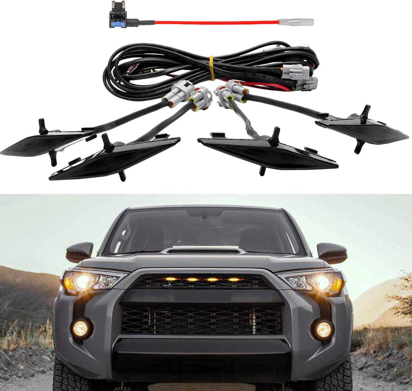 SEVEN SPARTA Grill Led Lights for Toyota 4Runner 2014-2024