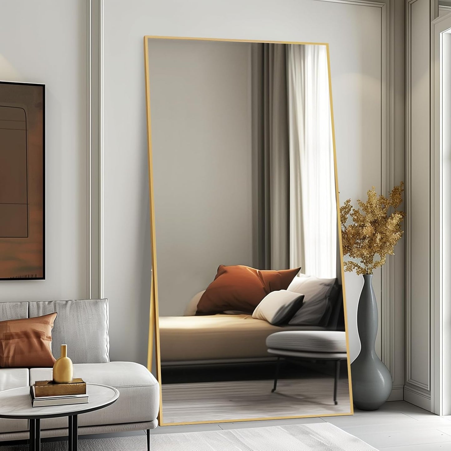 Large Full Length Mirror with Stand for Any Home Space