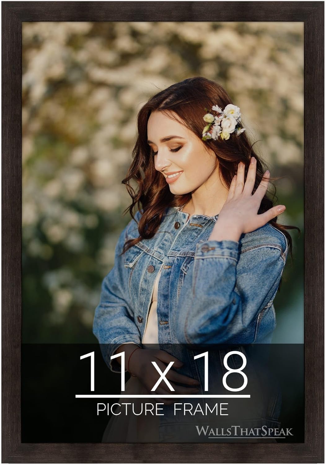 Espresso Brown Picture Frame for 11x18 Puzzles and Photos