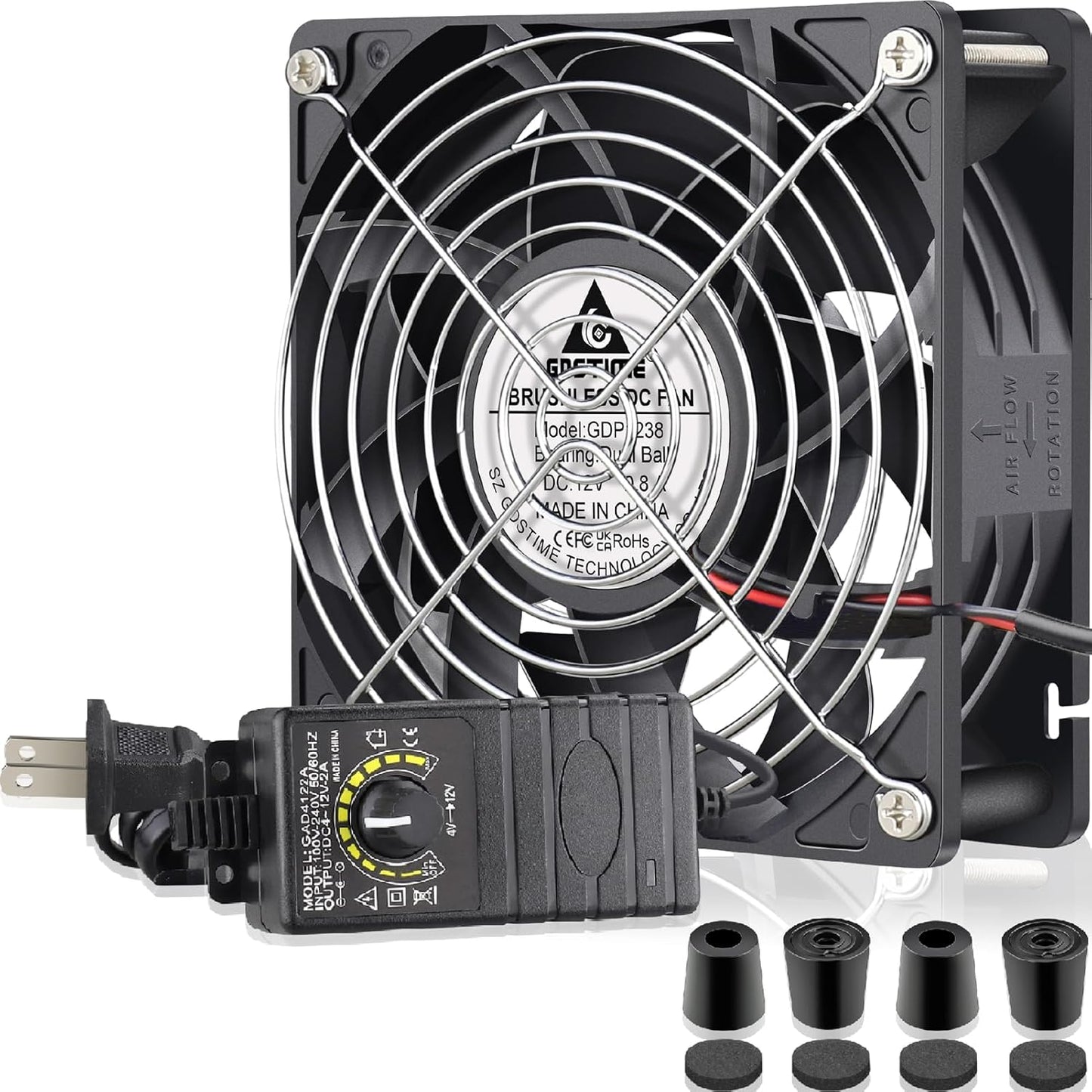 GDSTIME 120mm x 38mm Computer Fan for High-Performance Cooling