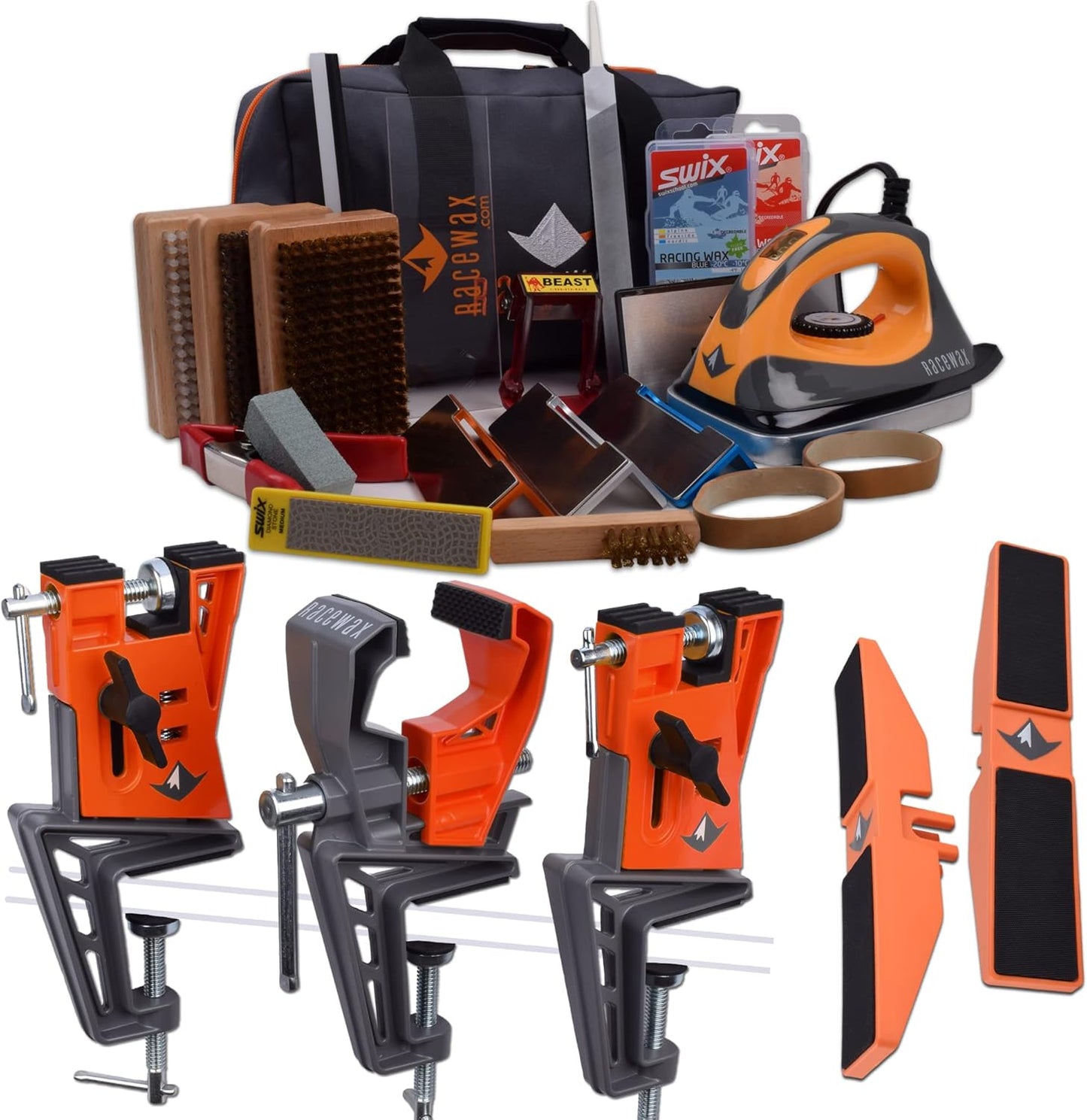 RaceWax Pro Tune Kit with World Cup Vise - Ultimate Ski & Snowboard Performance