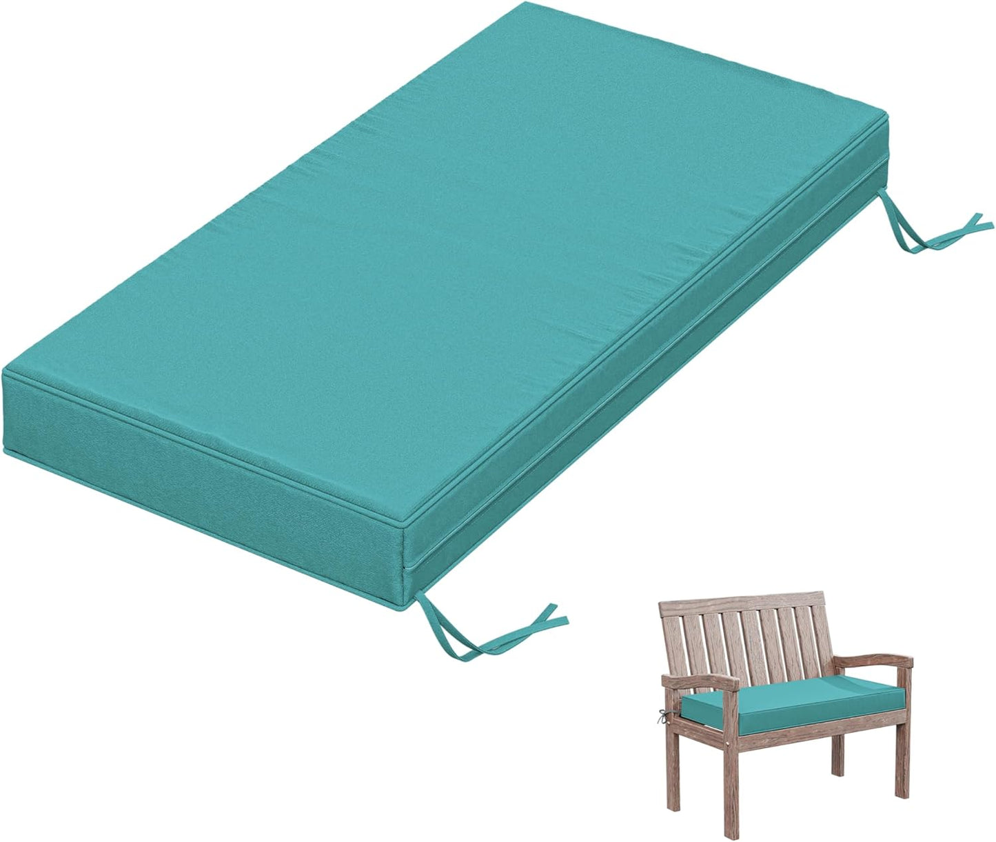 Outdoor Bench Cushion 36 X 18 X 3.5 Inch Thick Waterproof