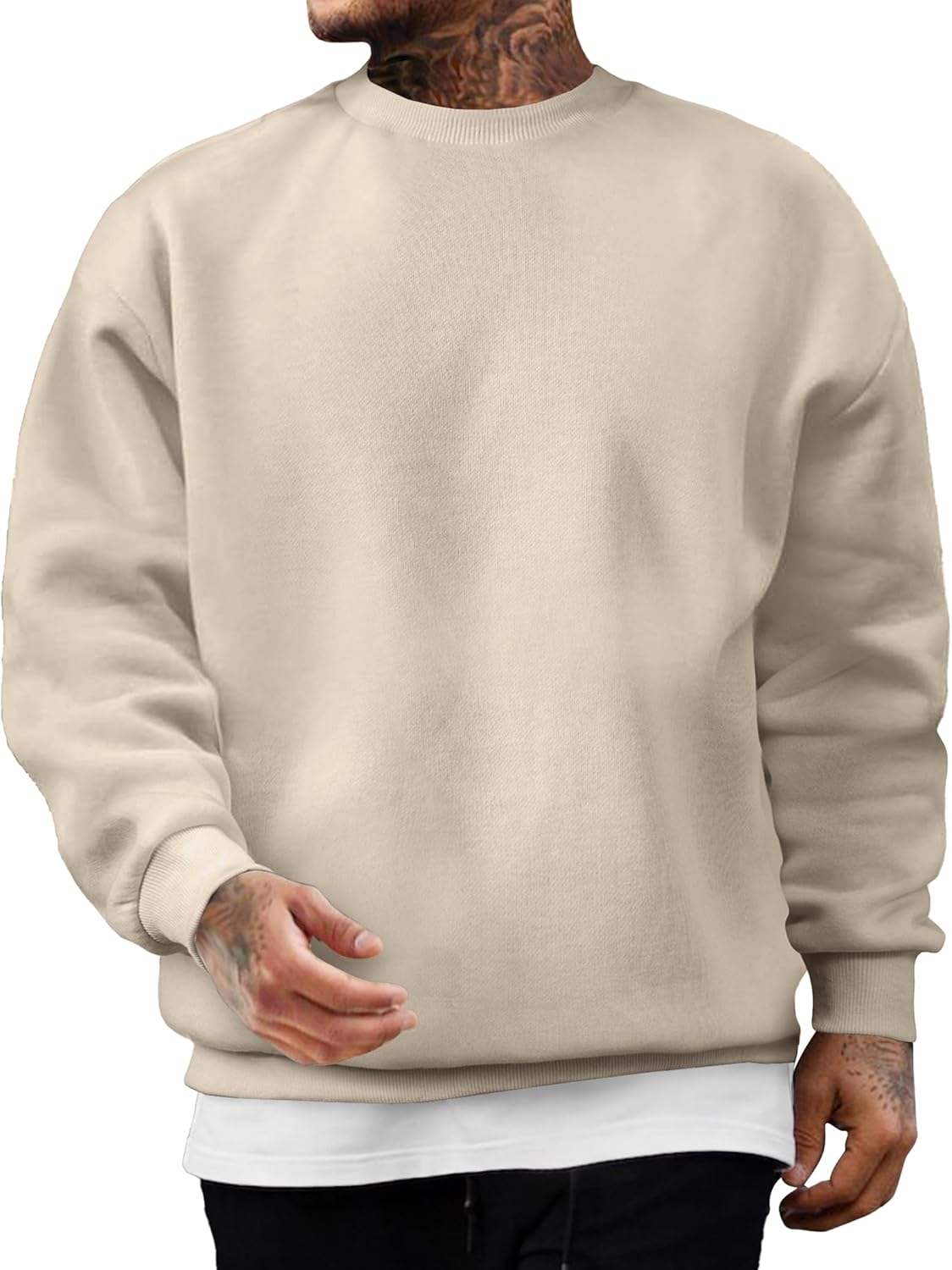 Comfortable Cotton Crewneck Sweatshirt by JMIERR