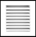 HVAC Premium 18in x 18in Aluminum Gable Louver Vent for Walls