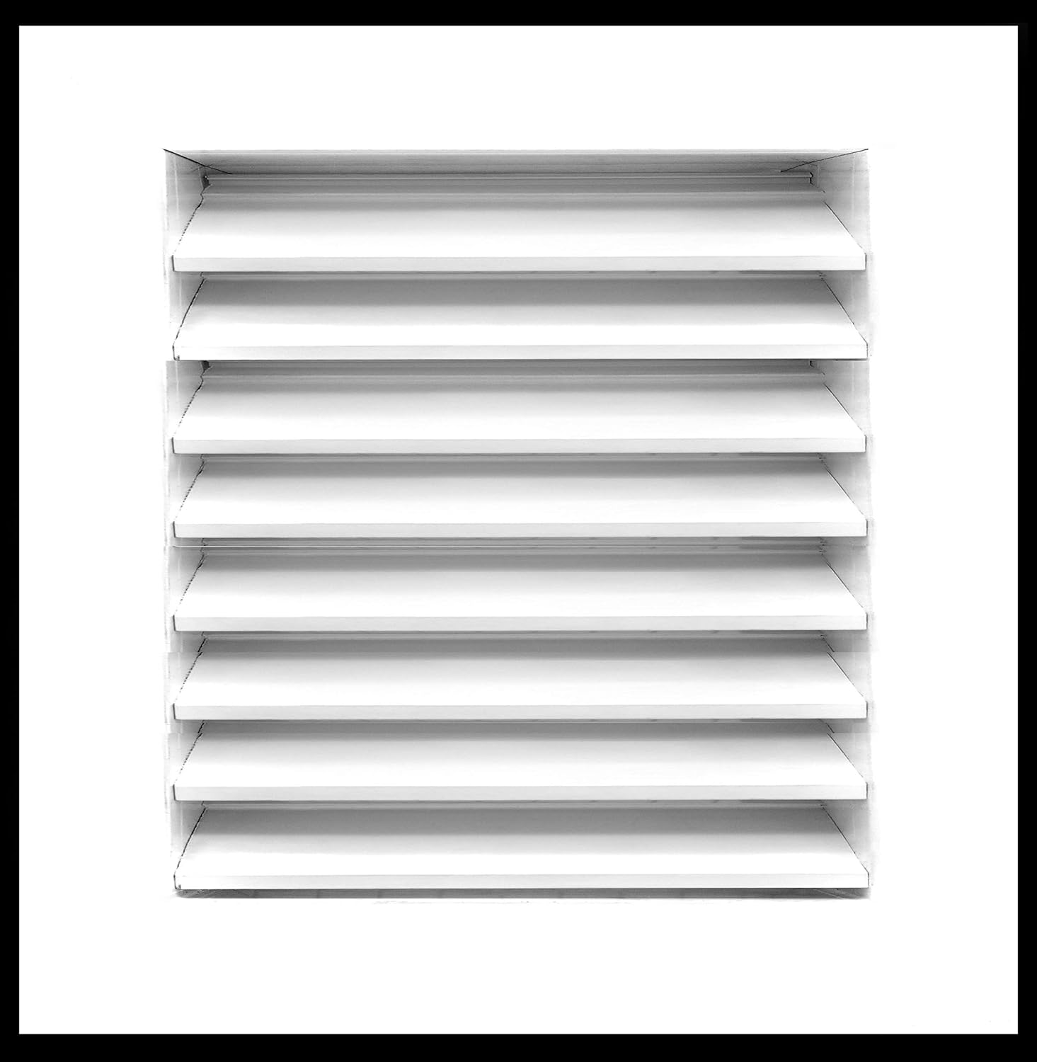 HVAC Premium 18in x 18in Aluminum Gable Louver Vent for Walls