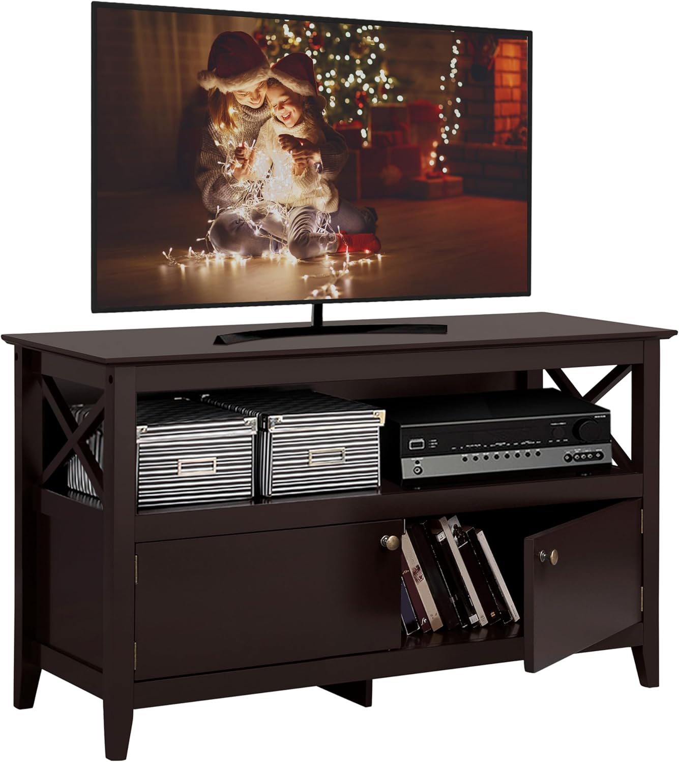 Yaheetech TV Stand with Ample Storage