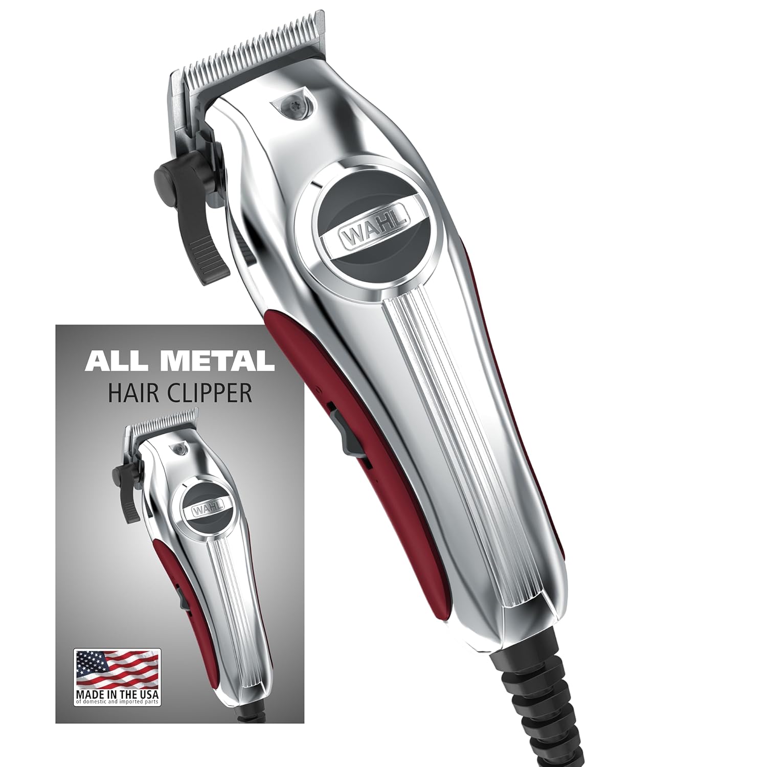 Wahl Pro Ultra Quiet Hair Clipper with Metal Housing and Caddy
