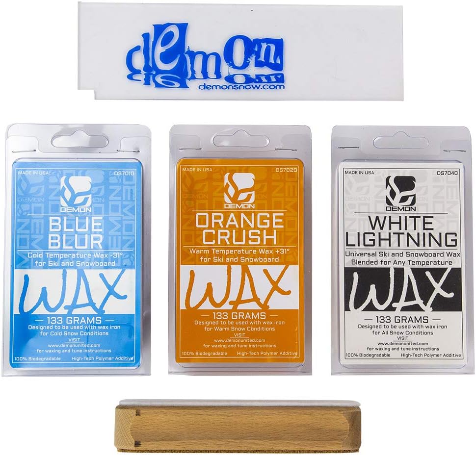 Demon United Ski Vital Wax Kit - Smooth Gliding!