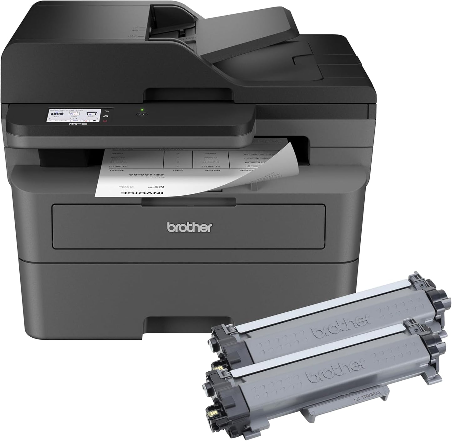 High-Yield Brother Laser Printer | Wireless All-in-One | 4,200 Pages of Toner |  Dash Ready