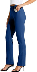 Willit Women's Yoga Dress Pants Straight Leg - Stretchy Work Slacks