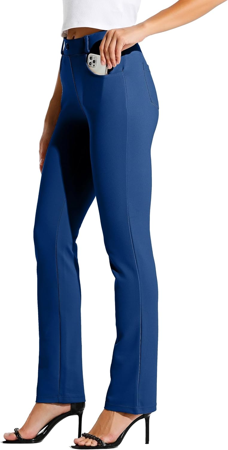 Willit Women's Yoga Dress Pants for Office and Casual Wear