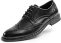 Mens Classic Dress Oxfords for Men - Wingtip Prince Round Toe Shoes