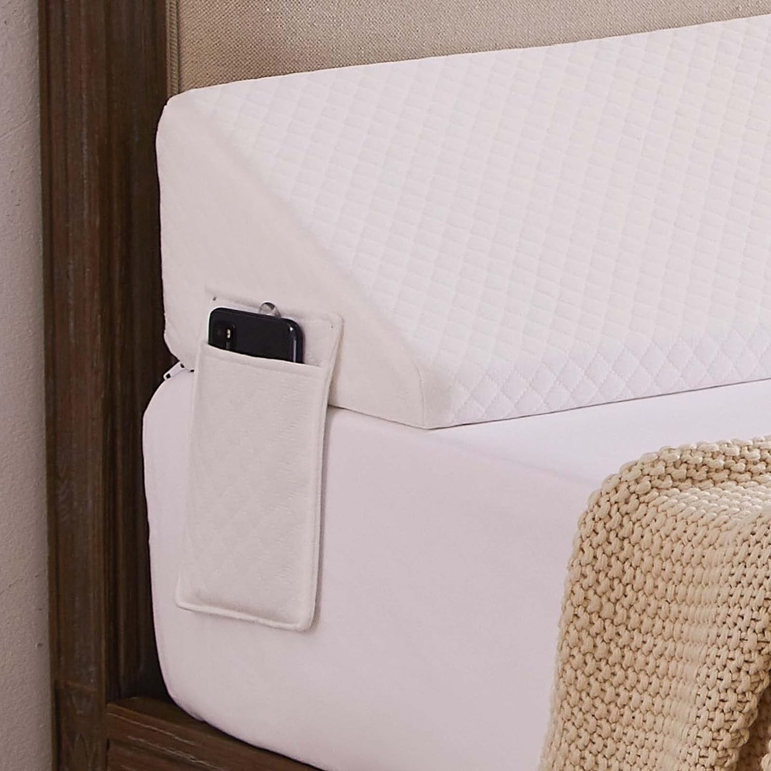 Homemate Bed Wedge Pillow Stopper - Perfect Gap Filler for Beds