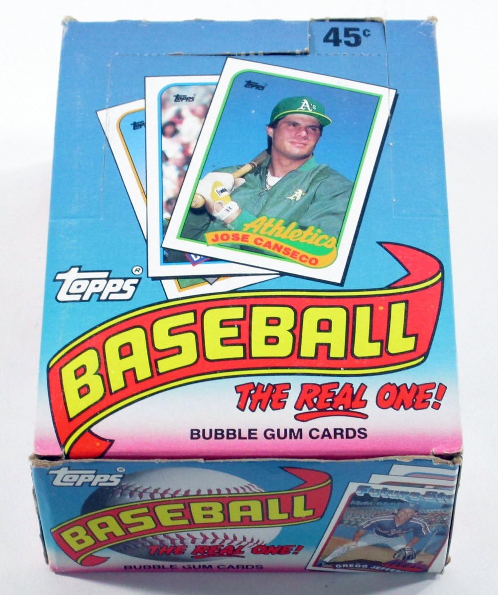 1989 Topps Baseball Cards Box with 36 Packs of Nostalgia