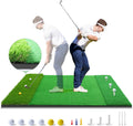 Pro Nylon Golf Mat w/ Accessories for Ultimate Swing Practice