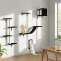 Wall Mounted Cat Shelves 5-Piece Set - Space-Saving Cat Playground