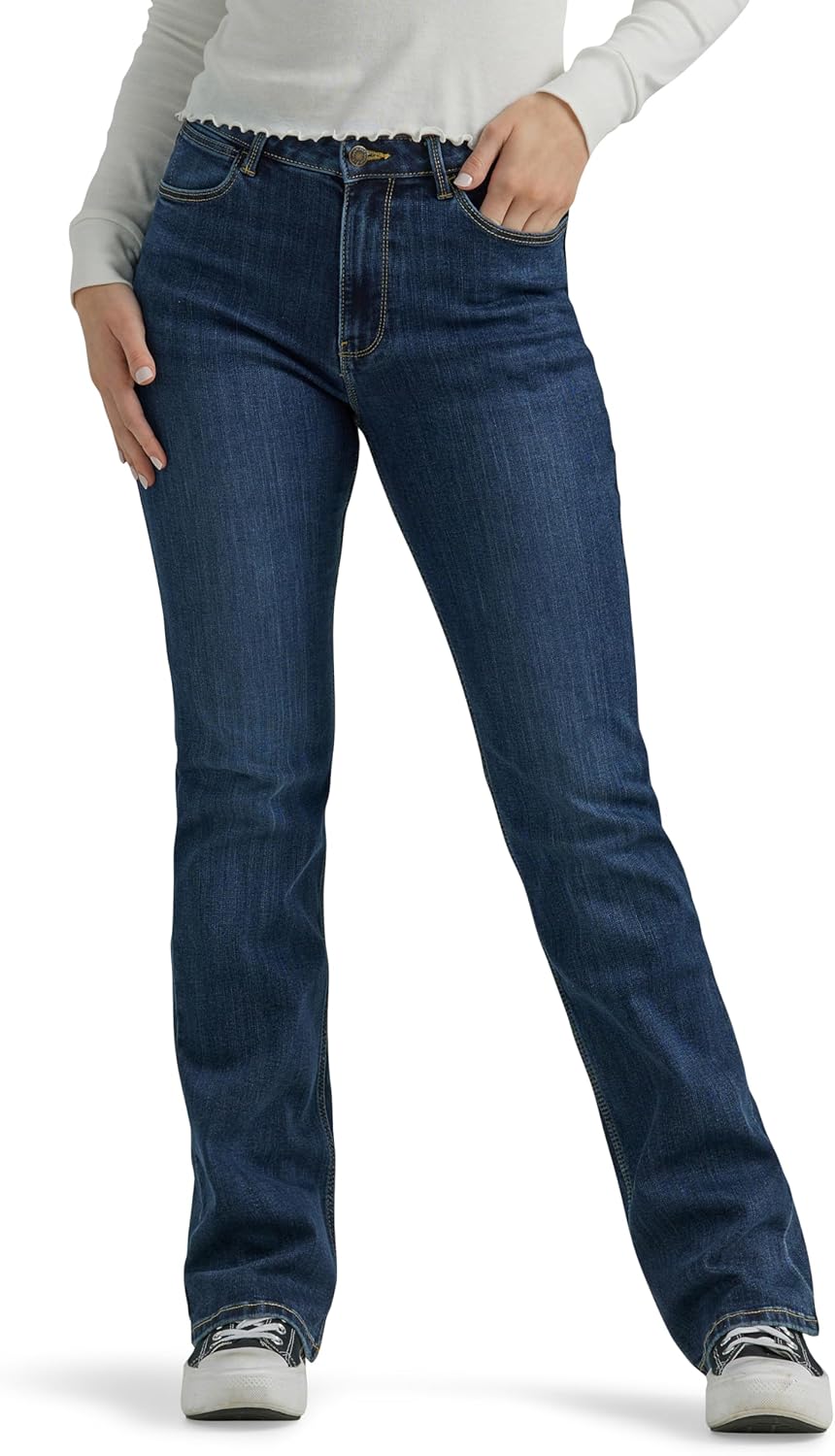 Wrangler Women's High Rise Bold Boot Jean for Timeless Style