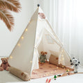 Teepee Tent for Kids Portable Play Tent Indoor Outdoor - Large Cotton