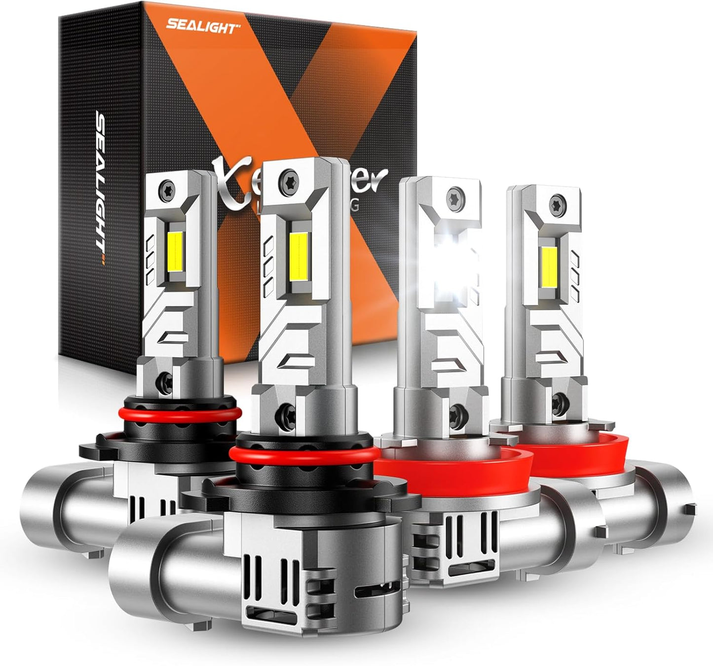 SEALIGHT H11 9005 Fog Light Bulbs with Turbo Cooling Fan