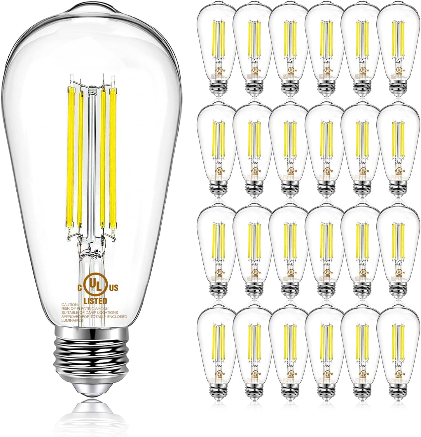 DAYBETTER Vintage LED Edison Bulbs - Dimmable 60W Equivalent