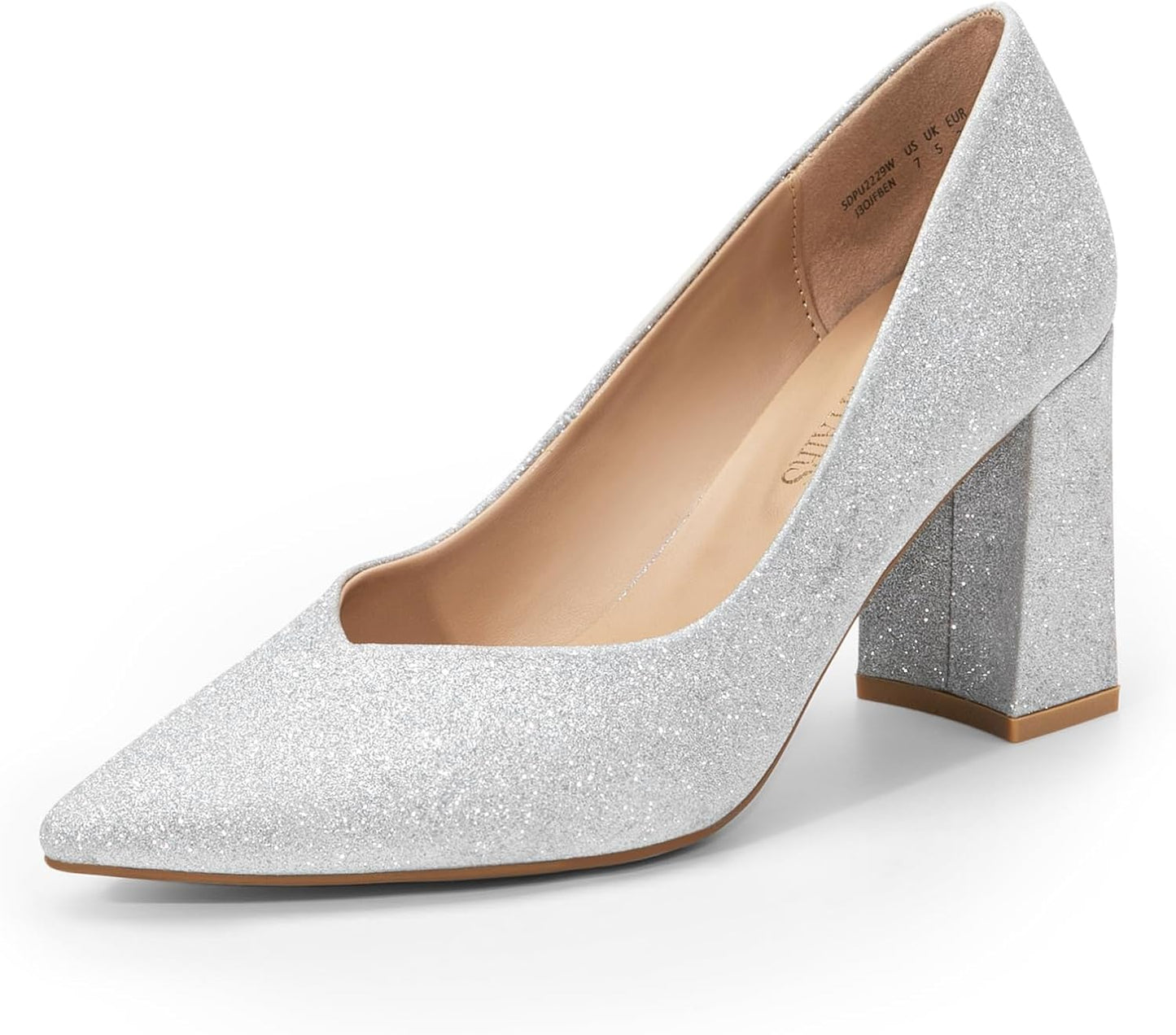DREAM PAIRS Womens High Chunky Closed Toe Block Heels for Elegance