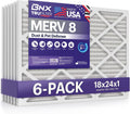 BNX TruFilter 18x24x1 Air Filter MERV 8 for Dust & Pet Defense