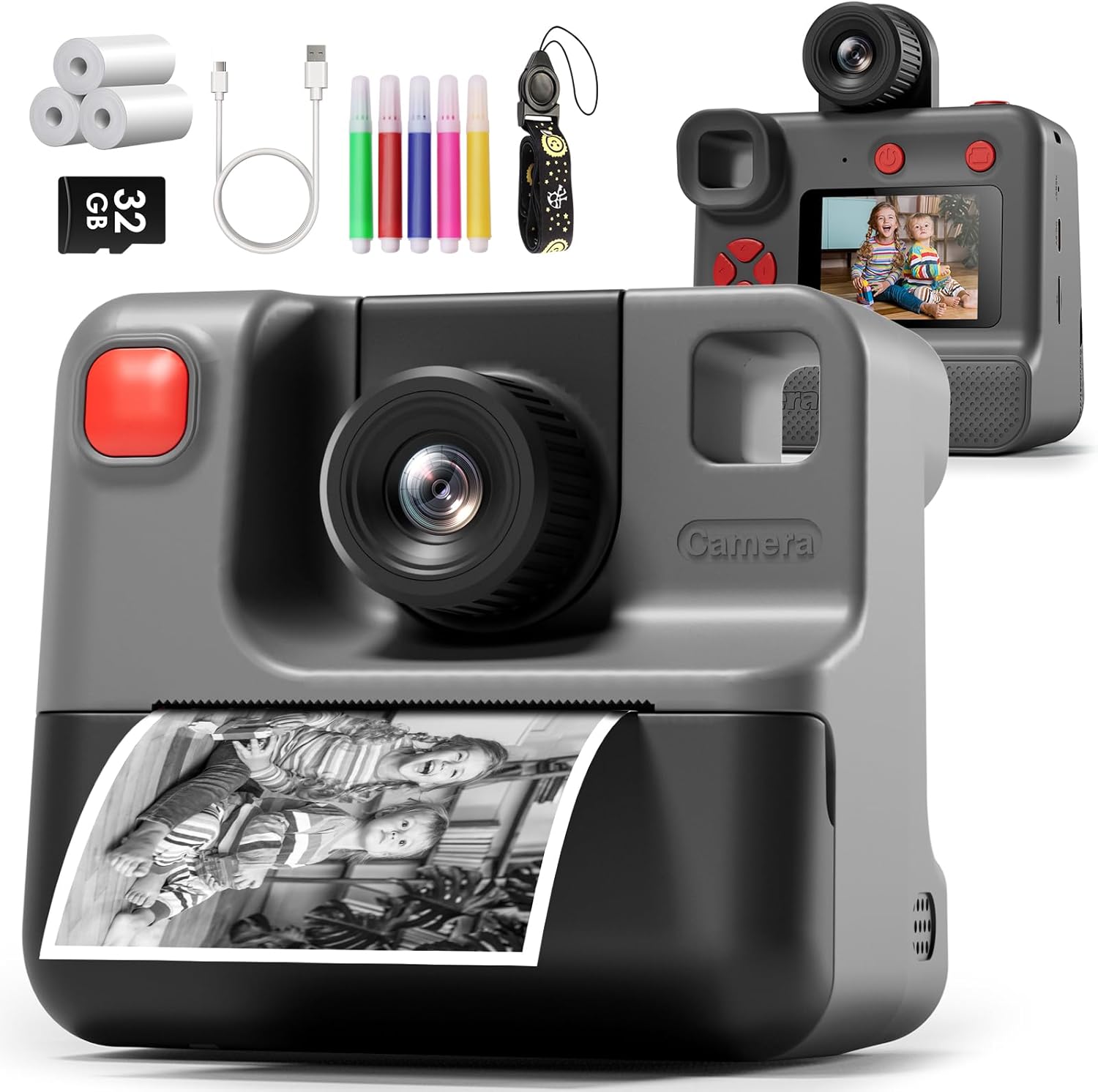 Instant Print Camera for Kids - Creative Fun for Ages 3-12