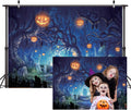 Halloween Photography Backdrop 10x8 ft - Spooky Night Party Scene
