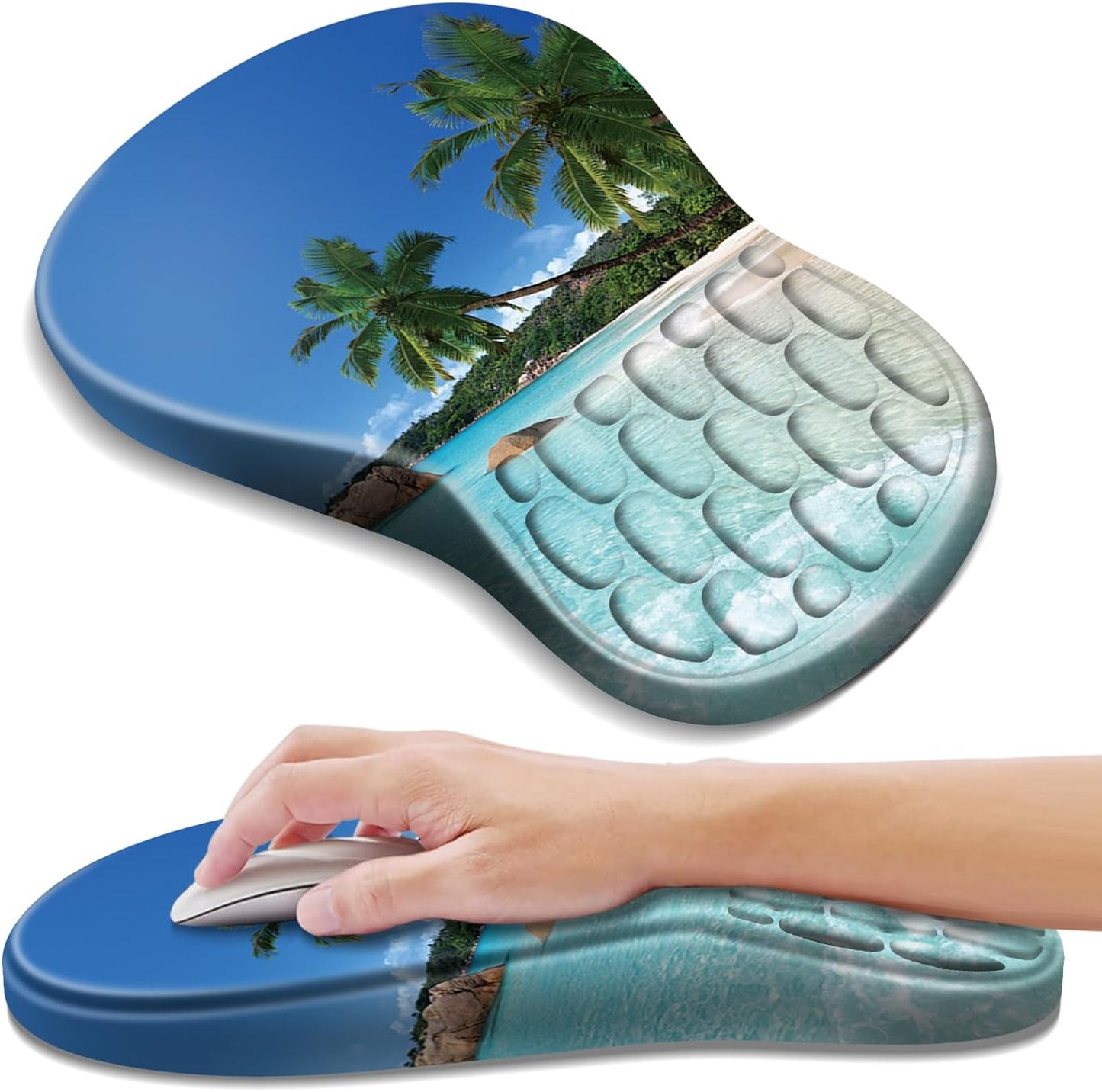 Memory Foam Ergonomic Mouse Pad | Wrist Support for Pain Relief