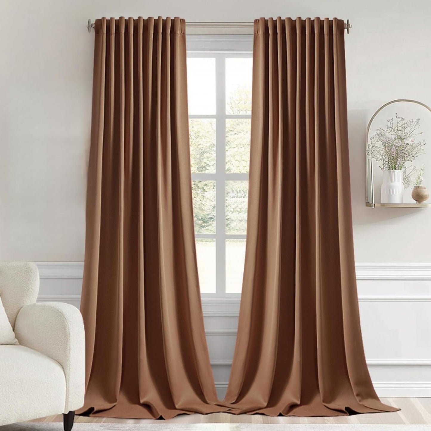 MIULEE Blackout Curtains 96 Inch Long for Living Room and Bedroom