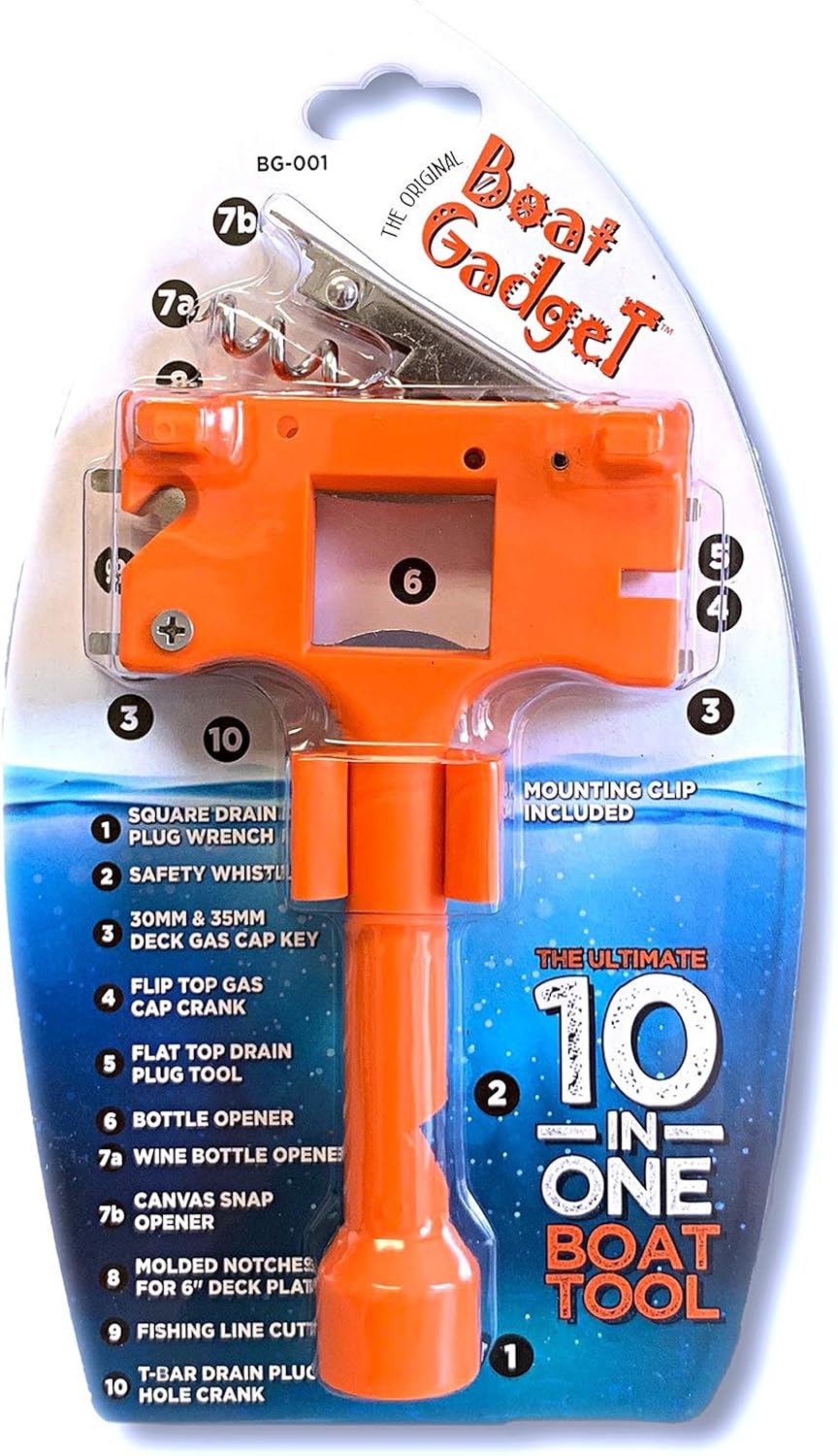 10-in-1 Boat Tool with Bottle Opener and Essential Gadgets