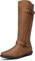 Women's Wide Calf Knee High Boots - Faux Fur Lined Winter Comfort