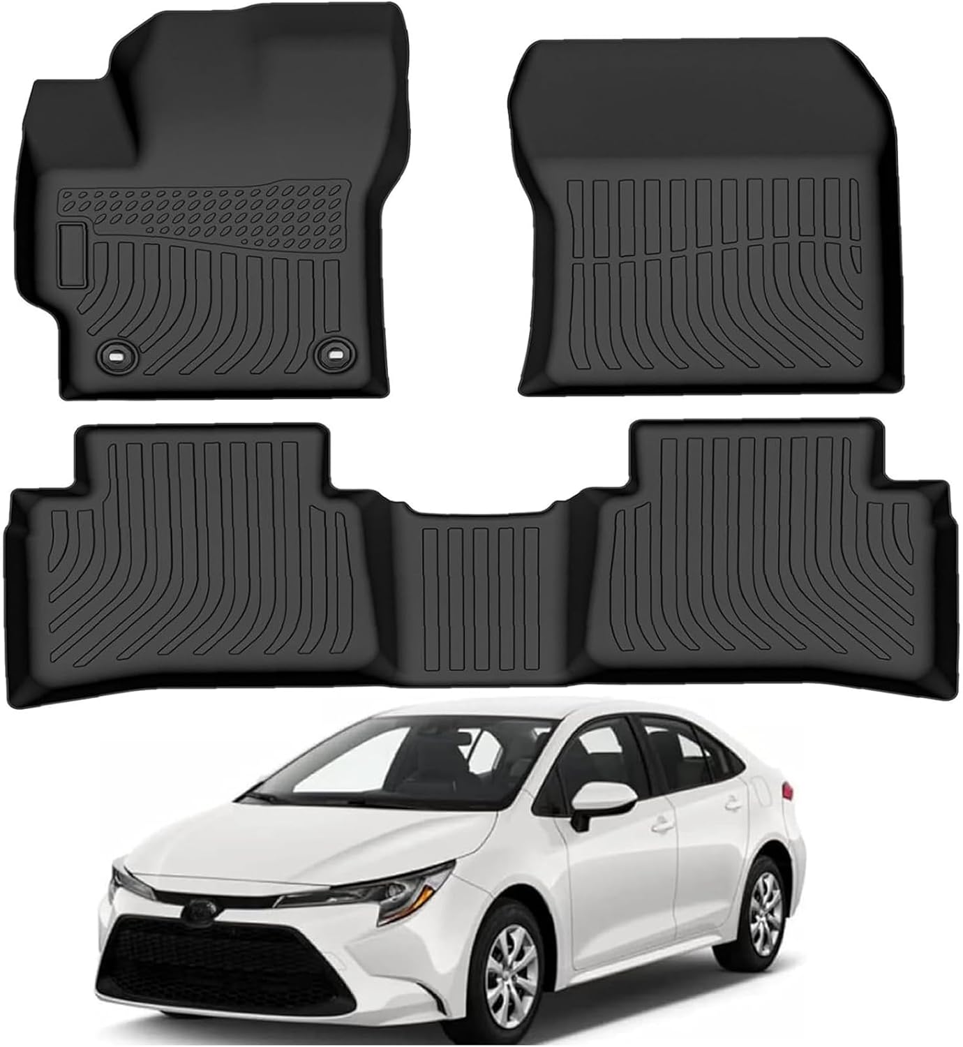 Rubber Vehicle Mat for 2020-2023 Toyota Corolla Full Set