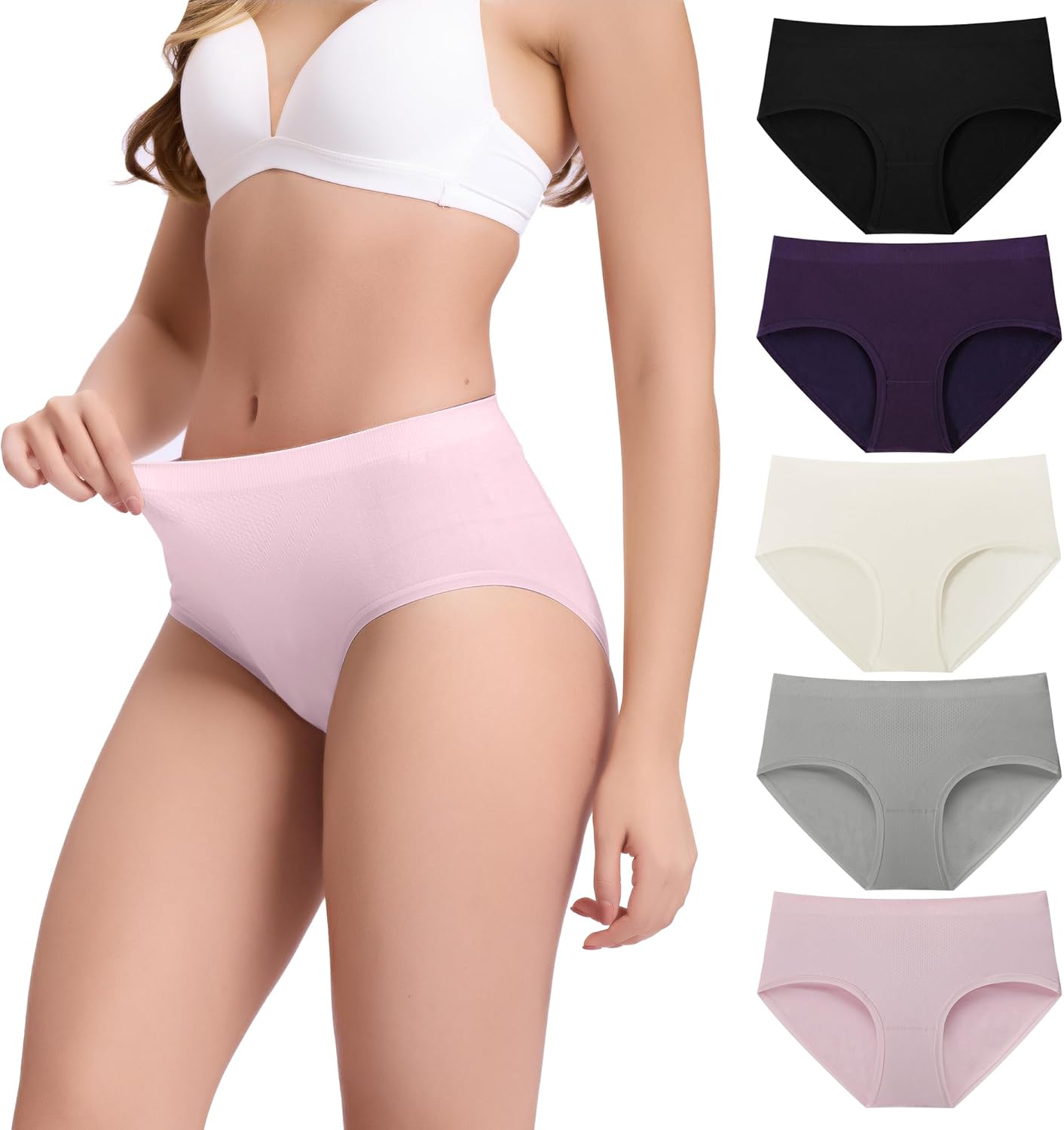 Bamboo Cool Women's Mid Waisted Briefs for Ultimate Comfort
