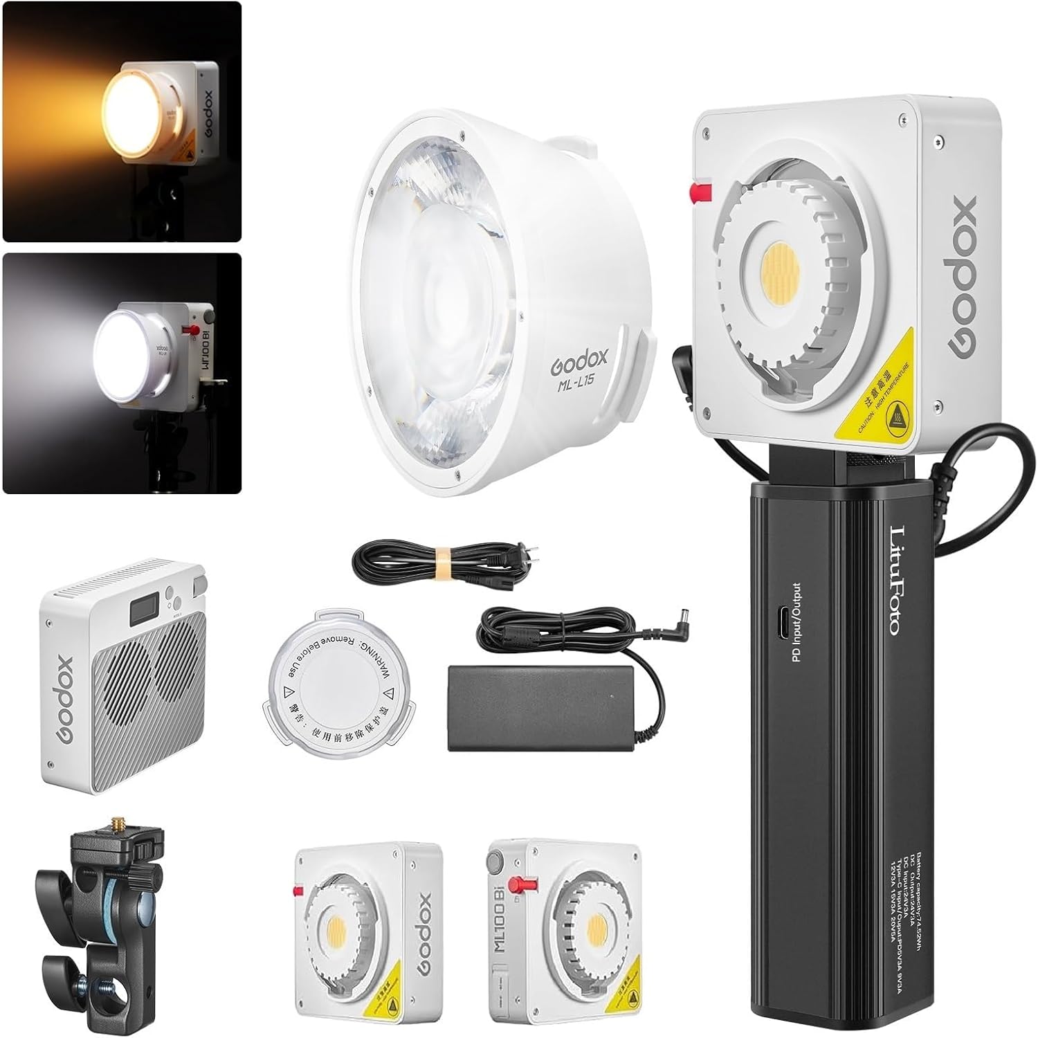 Godox ML100Bi 120W LED Video Light for Filming and Streaming