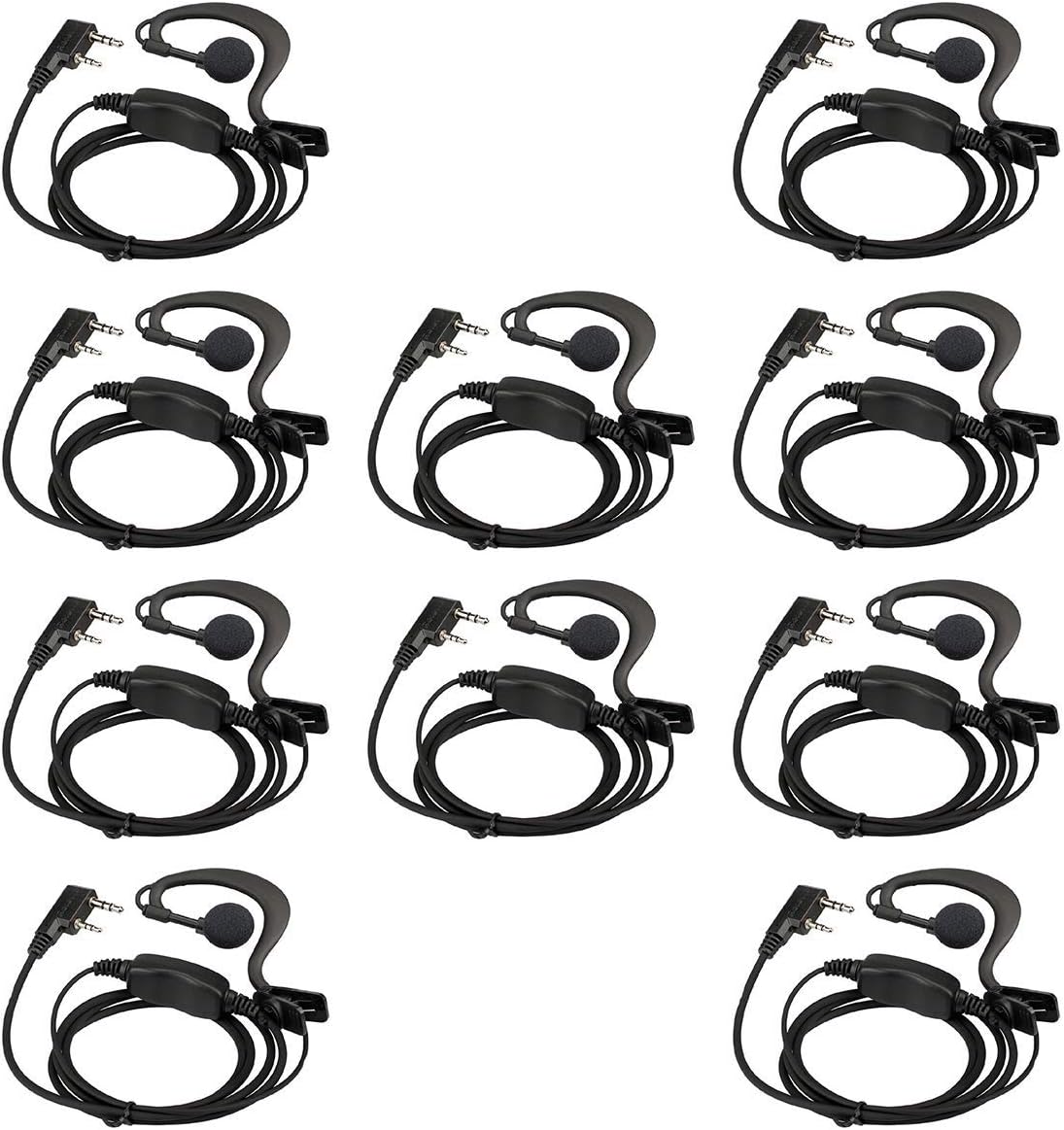 Retevis Two Way Radio Earpiece with Mic for Clear Communication