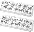 Landhoow Baseboard Register Diffuser 15 in - Durable White Vent Covers