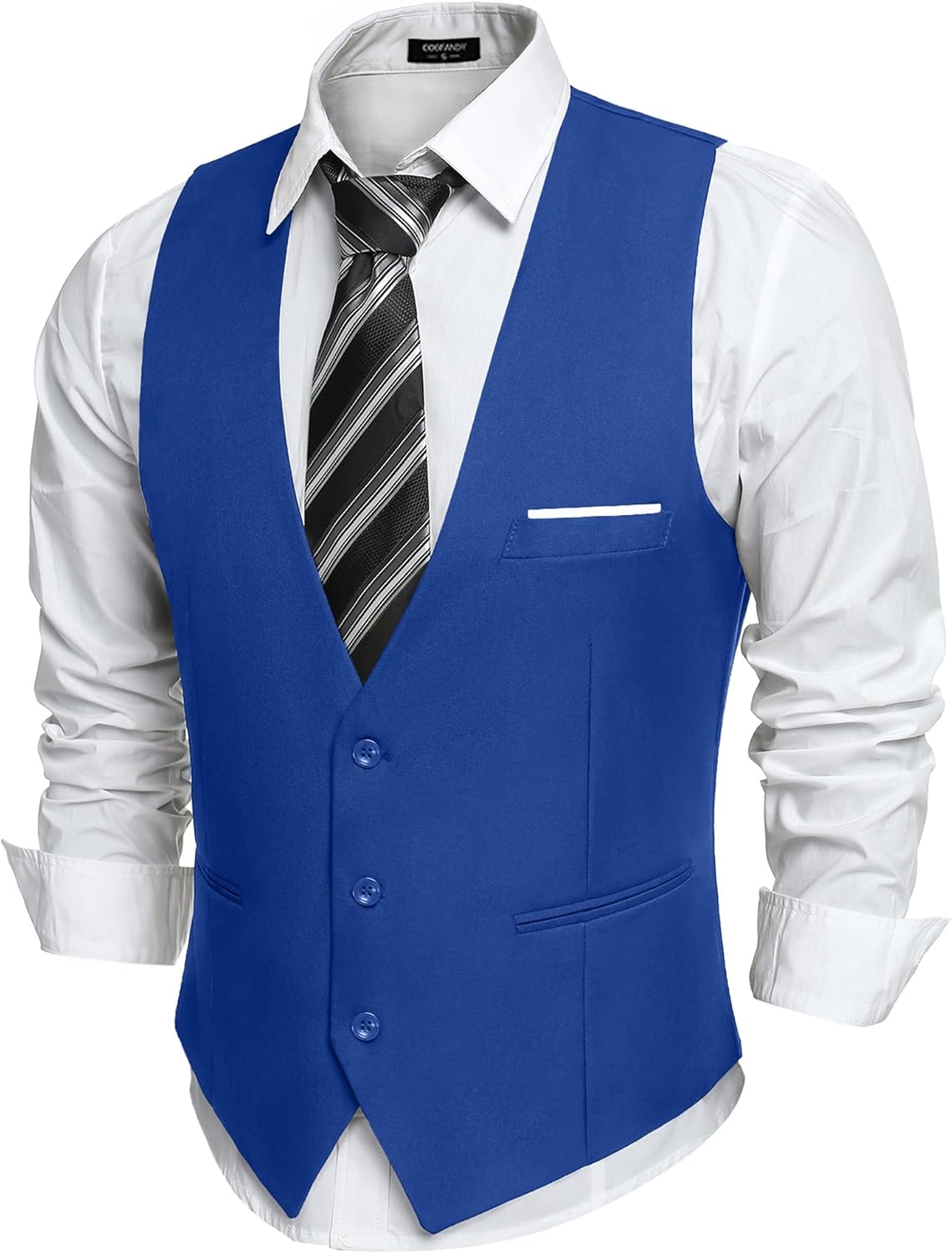 COOFANDY Men's Suit Vest Slim Fit for Formal and Casual Wear