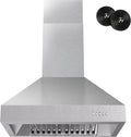 Wall Mount Range Hood 30 in 600 CFM - Powerful Kitchen Vent Hood